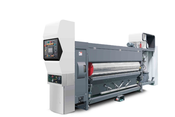 Wszystkie sterowane komputerowo G6-0924 Ołowianowy zasilacz krawędzi 4 kolorowy drukarka + Slotter + Cutter + Gluer folder Inline
